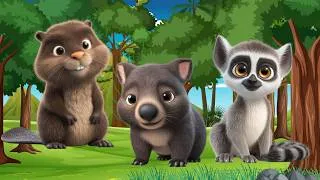 Thumbnail: Relaxing Animal Sounds: Beaver, Wombat, Lemur, Mole, Armadillo, Yak - Animal Video