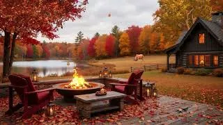 Thumbnail: 🐦 Birdsong & Crackling Fire | Cozy Cabin by the Stream for Deep Sleep, Relaxation & Stress Relief