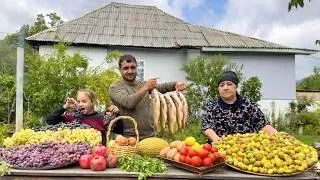Thumbnail: Incredible Garden Harvest! 🍇 Fresh Fish, Fruits & Vegetables From Our Village