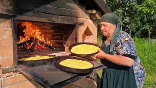 Thumbnail: Grandma Naila's Traditional Brick Oven Feast: Baking Golden Pastries & Crispy Chicken