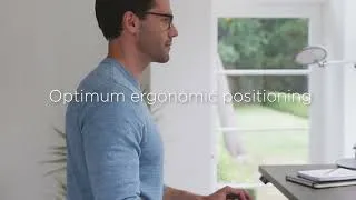 Thumbnail: The Transcend Sit to Stand Adjustable Desk - Relax The Back