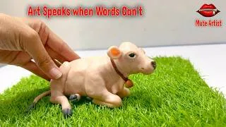 Thumbnail: DIY Miniature Clay Cow: Easy Animal Sculpting for Beginners