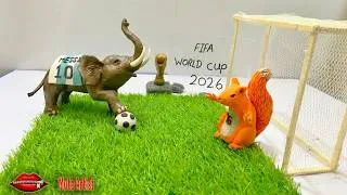Thumbnail: How to Make Clay Animals Playing Football | Fifa World Cup 2026 Art