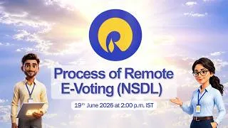 Thumbnail: Process of remote e-voting for RIL AGM 2026 (NSDL)