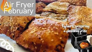 Thumbnail: Air fryer Spanakopita with puff pastry| Air fryer February  2026 #spanakopita #airfryerrecipes