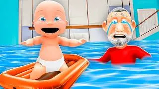 Thumbnail: Baby Escapes EVIL GRANDPA PRISON Before It's Too Late!