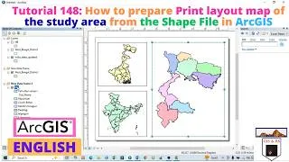 Thumbnail: How to prepare Print layout map of the study area from the Shape File in ArcGIS