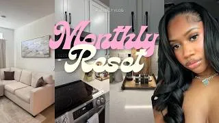 Thumbnail: MONTHLY RESET 🧼 | CLEANING, HYGIENE HAUL, NEW HAIR,  DIY NAILS, CLOSET + VANITY RESET + PARTY + MORE