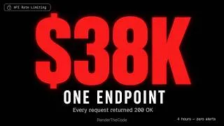 Thumbnail: API Rate Limiting — Why Your Endpoint Costs $38K Silently