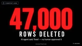 Thumbnail: AI Coding Agent Deleted Production Data — No Approval Needed