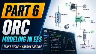 Thumbnail: How to Model a Triple Cycle with Carbon Capture in EES | Part 6