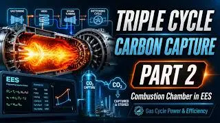 Thumbnail: How to Model a Triple Cycle with Carbon Capture in EES | Part 2