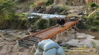 Thumbnail: Man Spent Months Hand-building Strong Bridge Over Stream, Making it His Greatest Pride