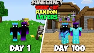 Thumbnail: 100 Days In Minecraft Hardcore In One Chunk With Random Layers!