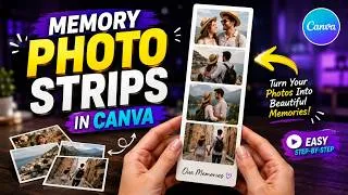 Thumbnail: Create Printable Memory Photo Strips in Canva — Perfect for Any Occasion
