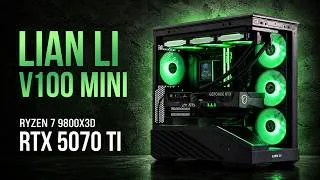 Thumbnail: Lian Li Vector V100 Mini mATX 4k Gaming Build with RTX 5070 Ti & Ryzen 7 9800X3D