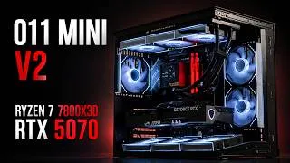 Thumbnail: Lian Li O11 Dynamic Mini V2 ATX Gaming Build | Ryzen 7 7800X3D | RTX 5070 OC
