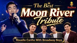Thumbnail: Rouelle Cariño & Broadway Boys 🌙 “Moon River” | A Beautiful Timeless Tribute😎🎙️