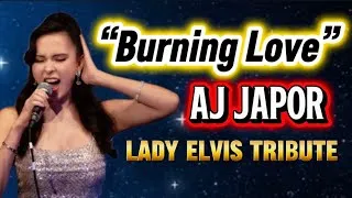 Thumbnail: AJ Japor Sings “Burning Love” 🔥 | Lady Elvis Tribute Performance🎙️😎