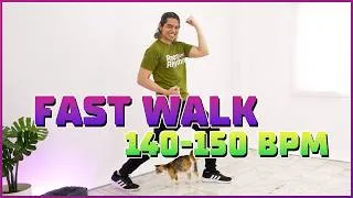 Thumbnail: 15 MIN FAST WALK WORKOUT • 140-150 BPM • Burn Calories With This Walking Workout • #287