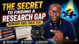 Thumbnail: How to Find Research Gaps Like a Pro | The Skill Every Researcher Must Master