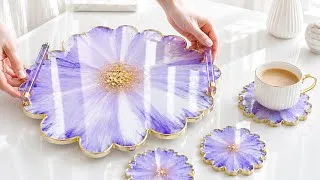Thumbnail: I Created This Gorgeous Epoxy Resin Flower Tray in One Day. DIY💜