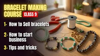 Thumbnail: Bracelet making course class 9 | Beaded Bracelet Tutorial