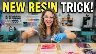 Thumbnail: NEW Resin Pouring Technique | Square Deep Coasters Tutorial