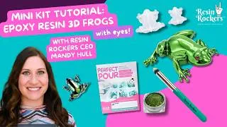 Thumbnail: Epoxy Resin Mini Kit Tutorial: 3D Color-shifting Frogs with Eyes #resinart  #epoxyresin #frog
