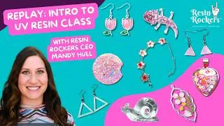 Thumbnail: Intro to UV Resin Beginner's Class June 2026 - Kit to follow along! #uvresin #resinart #resin #art