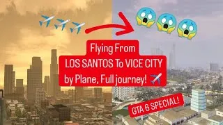 Thumbnail: GTA 6 SPECIAL!!! Flying From LOS SANTOS To VICE CITY by Plane in GTA USA!! [FULL FLIGHT]#gta6