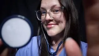 Thumbnail: ASMR Medical Role Play for Sleep - relaxing eye, ear, & face exam