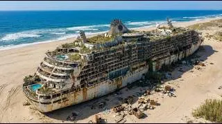 Thumbnail: 99-Year-Old Abandoned Cruise Ship Reimagined as a Luxury Mansion | AI Home Renovation Time-Lapse