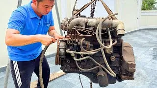 Thumbnail: Restoration of old 4120 diesel engine that was rotten and badly damaged
