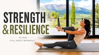 Thumbnail: Strength & Resilience💪 | 30 Min Christ-Centered Full Body Workout | Yoga Pilates Fusion