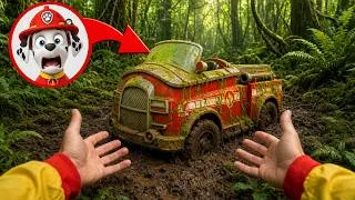 Thumbnail: FIRST Start of Abandoned PAW PATROL MARSHALL Car | POV Test Driving Forgotten Fire Truck