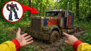 Thumbnail: FIRST Start of Abandoned OPTIMUS PRIME Truck | POV Test Driving Forgotten Transformers Truck