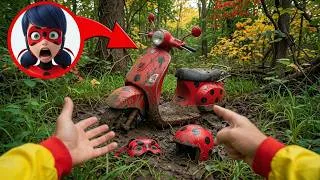 Thumbnail: FIRST Start of Abandoned LADYBUG Motorcycle | POV Test Driving Forgotten Miraculous Ladybug Bike