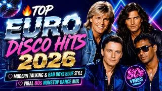 Thumbnail: 🔥 TOP EURO DISCO HITS 2026 💙 Modern Talking & Bad Boys Blue Style | Viral 80s Nonstop Dance Mix ✨