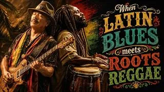 Thumbnail: When LATIN BLUES Meets ROOTS REGGAE 🌴 | Soulful Santana-Inspired Guitar & Roots Conga Vibes