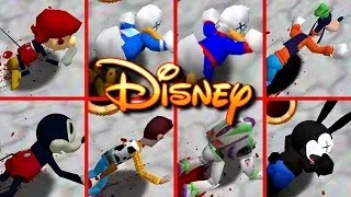 Thumbnail: All DISNEY Characters Funny Falls - 4K [SM64COOPDX] GORE/HARDMODE