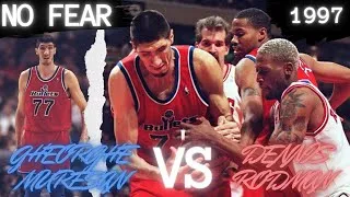Thumbnail: 💥EPIC BATTLE Dennis ℝodman Vs Gheorghe 𝕄ureșan NO FEAR💥 ⥥1997 Washington VS Chicago⥥