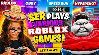 Thumbnail: SerBear plays Roblox on Linux - Part 2 (SpeedRun, Obby, Hypershot)