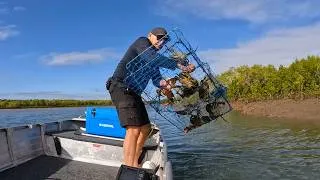 Thumbnail: CATCH CRABS - Quick and Easy | Pull POTS | Mud CRAB Snack!