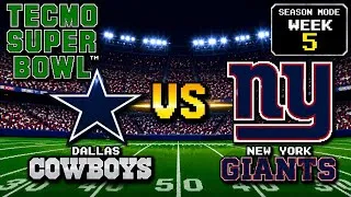 Thumbnail: I ALMOST BROKE MY CONTROLLER! | Emmitt Smith Returns! | NES Tecmo Super Bowl Week 5