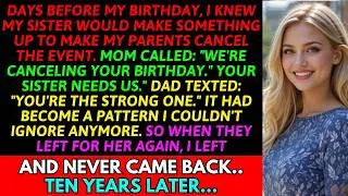 Thumbnail: Days Before My Birthday, My Mom Canceled Everything and Chose My Sister Again—So I Left for Good