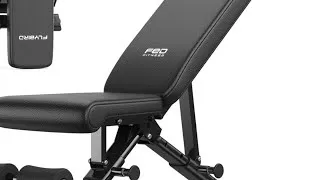 Thumbnail: Product Review: ASTM-Certified 800LBS Adjustable Weight Bench Workout Bench Foldable for Home Gym