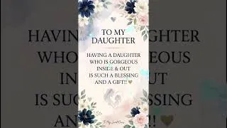 Thumbnail: A daughter is more than a blessing #Shorts