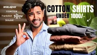 Thumbnail: Cotton Shirts For Men Under ₹1000 | Snitch, Highlander, Roadster, StitchX & Frankshirt Haul