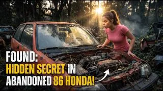 Thumbnail: The genius girl started a vintage 1986 Honda car that had been out of service for many years.